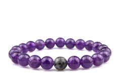 Ameitszt Labradorit páros ásvány karkötő