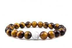 Howlit Tigrisszem páros ásvány karkötő