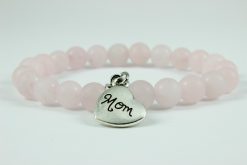 Matt rózsakvarc karkötő Édesanyámnak
