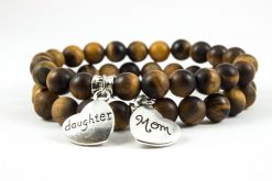 Anya-Lánya matt tigrisszem karkötő szett