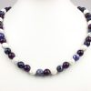 Ametiszt - szodalit - howlit mix ásvány nyaklánc