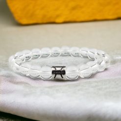 Halak horoszkópos hegyikristály ásványkarkötő