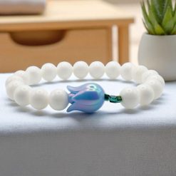 Tulipános kagylóhéj karkötő