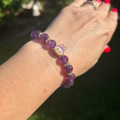 Alternative view of Labubu Design karkötő - ametiszt