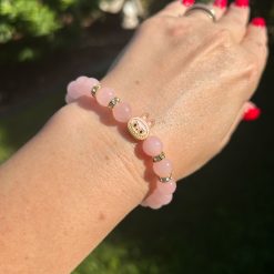 Alternative view of Labubu Design karkötő - rózsakvarc