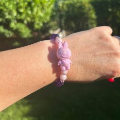 Alternative view of Labubu Design karkötő - ametiszt/kunzit