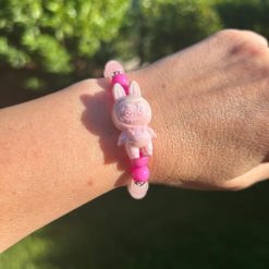 Alternative view of Labubu Design karkötő - rózsakvarc/jáde